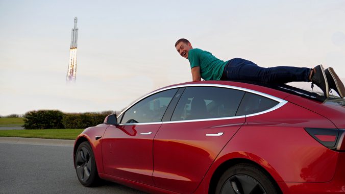 Tesla-Model-3-road-trip-SpaceX